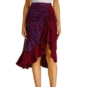 NWT PARKER NY “Kylie” faux wrap skirt